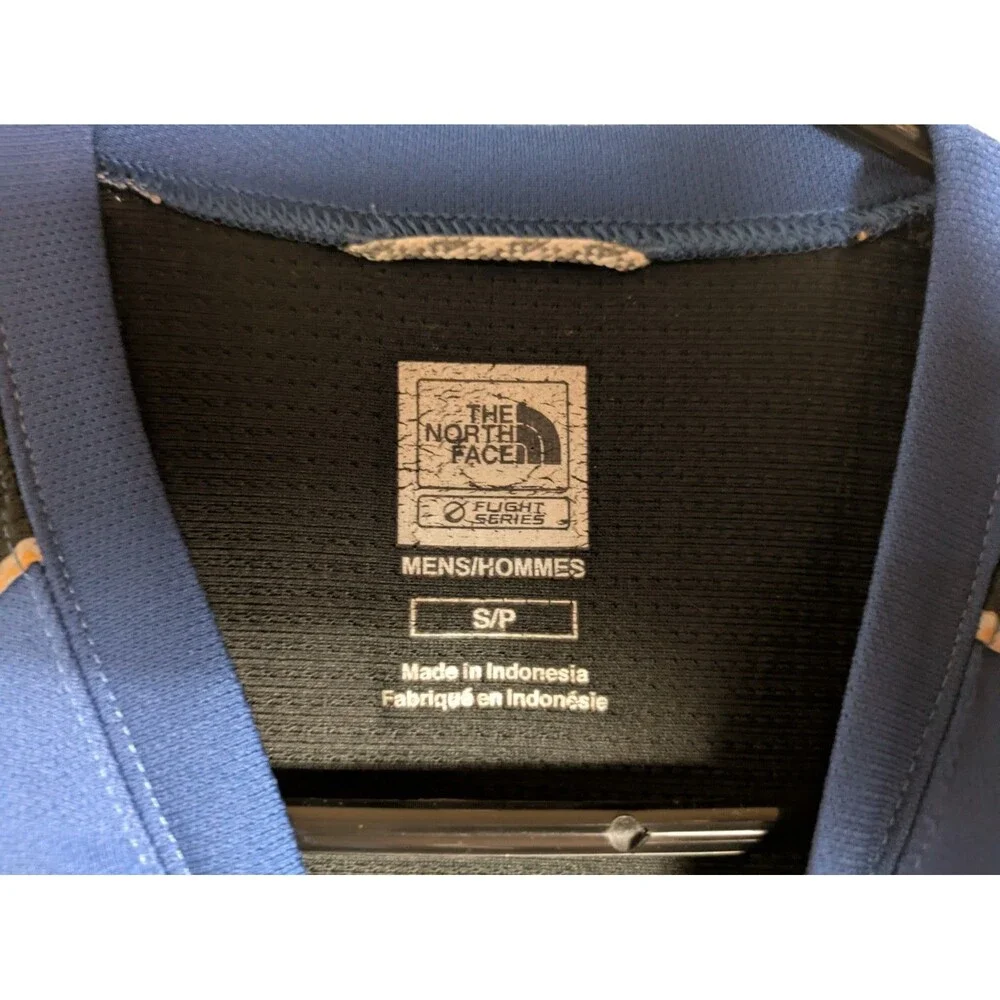 North Face Men's Vapor Wick Flight Series Black / Blue Jersey - Size Small